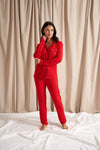 Bamboo Pyjama Set in Red Pretty You London