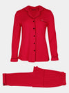 Bamboo Pyjama Set in Red Pretty You London