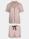 Bamboo Shirt Short Set in Pink Pretty You London