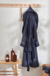 Bamboo Towelling Robe in Midnight Pretty You London