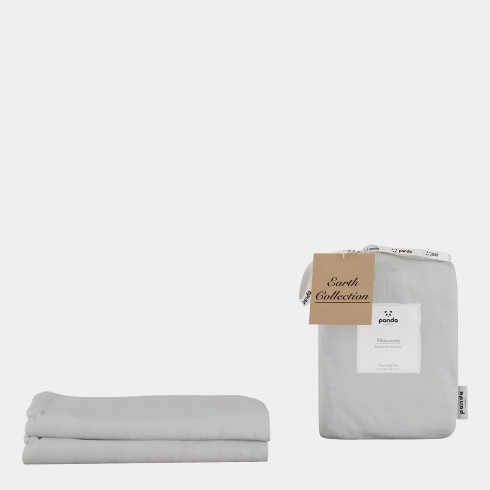 Bamboo & French Linen Pillowcases - Various Colours Panda London