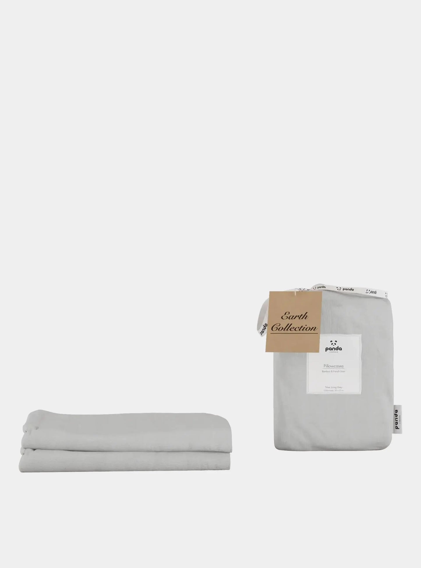 Bamboo & French Linen Pillowcases - Various Colours Panda London