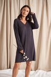 Raven Bamboo Lace Nightdress