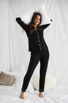 Bamboo Pyjama Set in Black