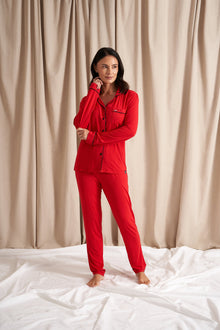  Red Bamboo Pyjama Set