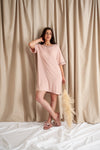 Bamboo Classic Tee Dress in Pink