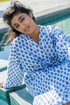 Bandana Hand Block Printed Cotton Robe Naree Clothing