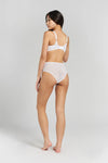 Banksia Recycled-Tulle High-Rise Briefs - Glacier White Peachaus