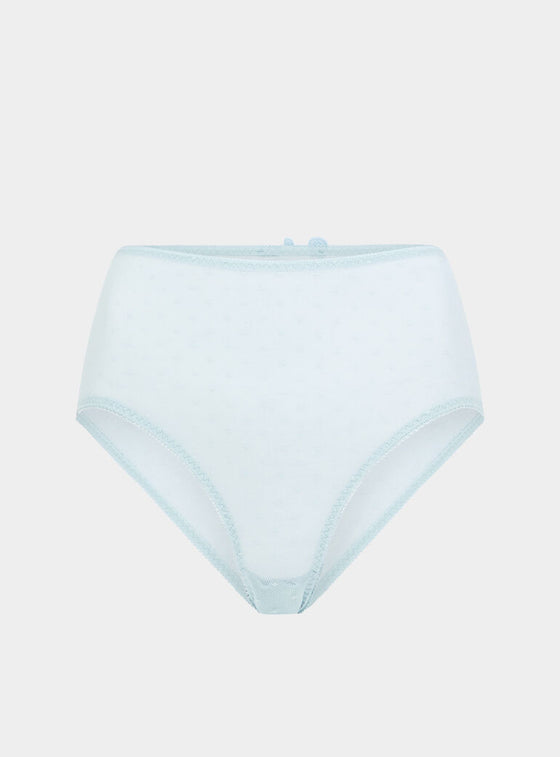 Banksia Recycled-Tulle High-Rise Briefs - Fjordland Green
