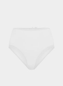  Banksia Recycled-Tulle High-Rise Briefs - Glacier White