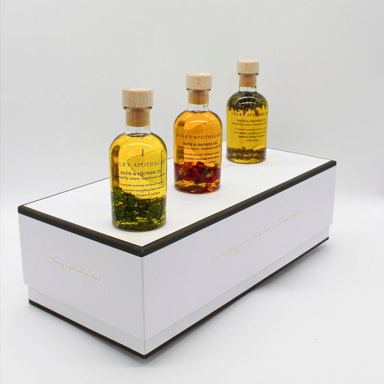 Bath & Shower Oil Wellness Trio Lola's Apothecary