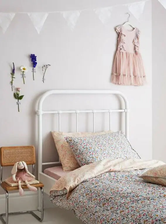 Bedding Made With Liberty Fabric BETSY GREY Coco & Wolf