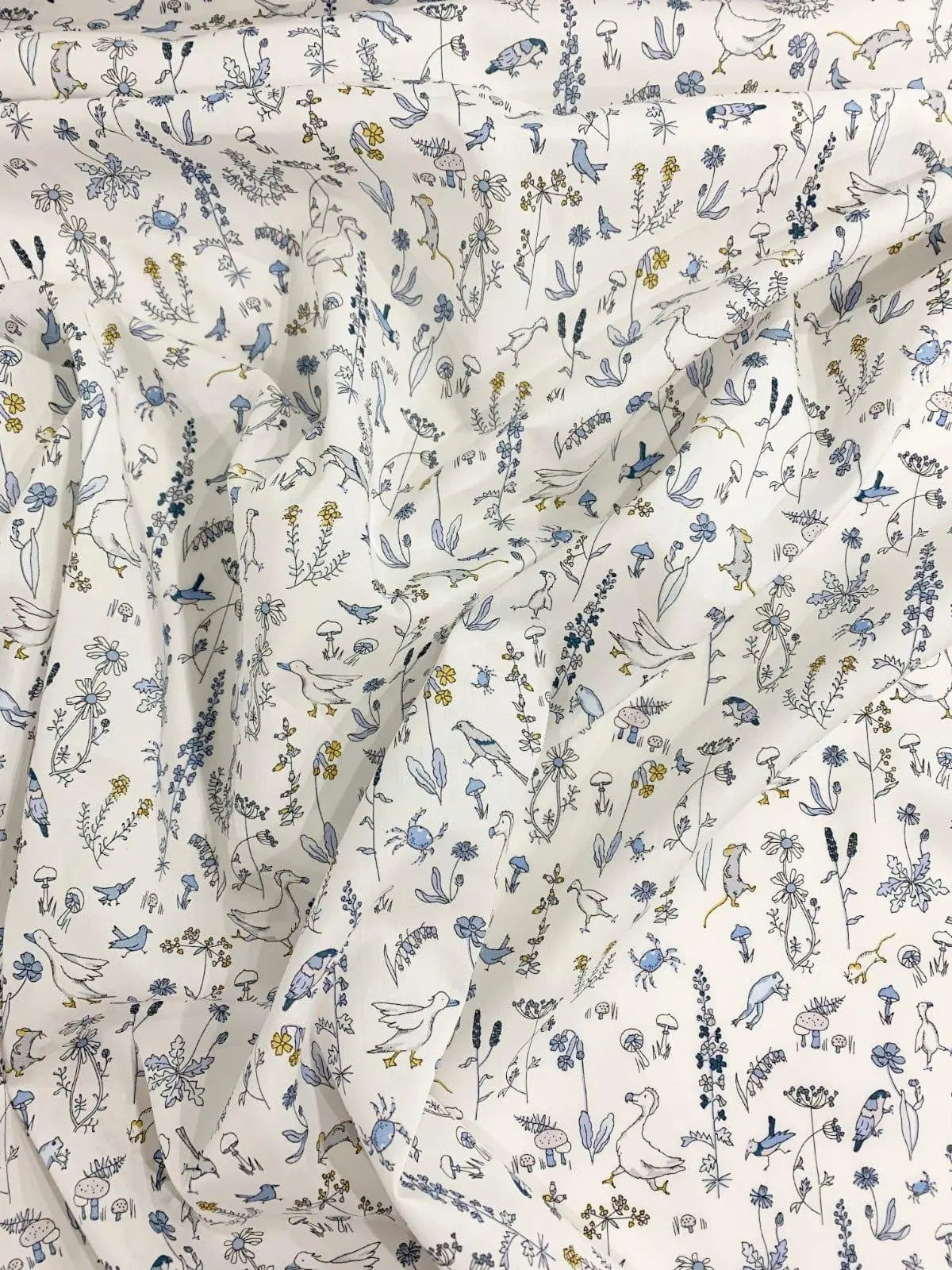 Bedding Made With Liberty Fabric THEO BLUE Coco & Wolf