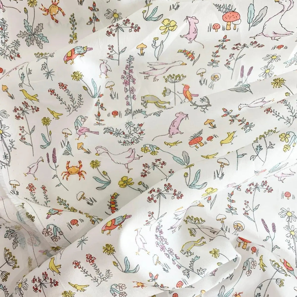 Bedding Made With Liberty Fabric THEO PINK Coco & Wolf