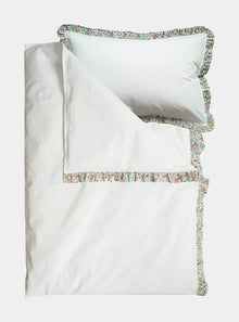  Bedding in White Made With Liberty Fabric BETSY GREY Coco & Wolf