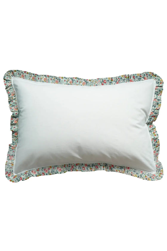 Bedding in White Made With Liberty Fabric BETSY GREY Coco & Wolf