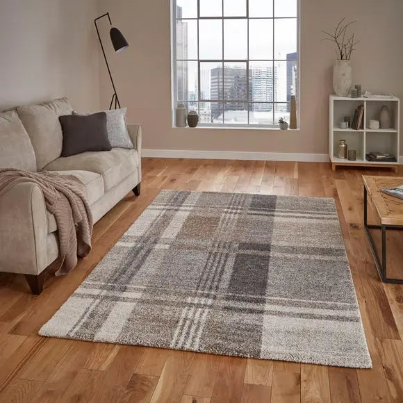 Beige and Grey Elegant 4892 Rug Dunelm