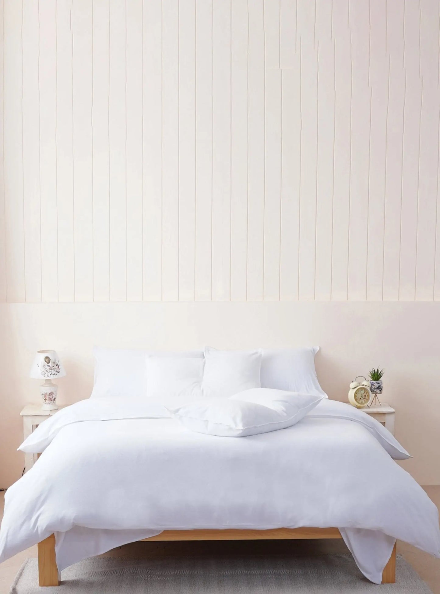 Bella Flannelette - White Bedding Sheet Story