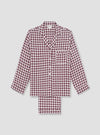 Berry Gingham Pyjama Trouser Set Piglet