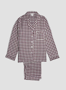  Berry Gingham Pyjama Trouser Set Piglet