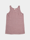 Berry Gingham Linen Nightdress Piglet