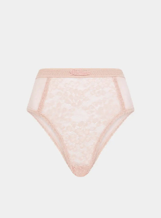 Betony Recycled-Tulle High-Rise Briefs - Dawnlight Coral Peachaus