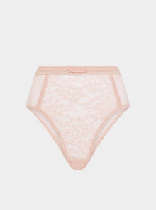  Betony Recycled-Tulle High-Rise Briefs - Dawnlight Coral