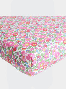  Betsy Ann Pink Liberty Fitted Sheet