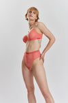 Betula Recycled-Tulle Underwired Balconette Bra - Canyon Peach Peachaus