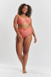 Betula Recycled-Tulle Underwired Balconette Bra - Canyon Peach Peachaus