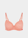 Betula Recycled-Tulle Underwired Balconette Bra - Canyon Peach