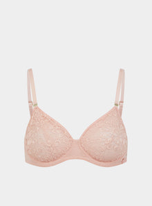  Betula Recycled-Tulle Underwired Balconette Bra - Dawnlight Coral