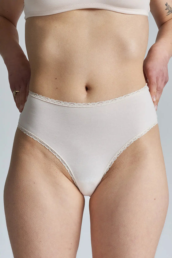 Birch Organic-Cotton Brazilian Briefs - Shoreline Peach Peachaus