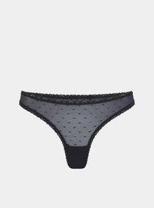  Birch Organic-Cotton Brazilian Briefs - Volcanic Black Peachaus