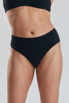 Birch Organic-Cotton Brazilian Briefs - Volcanic Black Peachaus