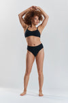 Birch Organic-Cotton Brazilian Briefs - Volcanic Black Peachaus