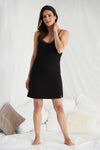 Black Bamboo Chemise Nightdress Pretty You London