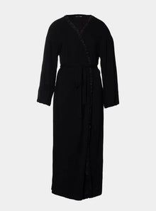  Black Bamboo Frill Kimono Pretty You London