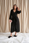 Black Bamboo Frill Kimono Pretty You London