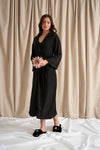 Black Bamboo Frill Kimono Pretty You London