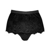 Black Born in Ukraine High Waist Lace Briefs NOKAYA