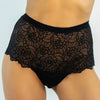 Black Born in Ukraine High Waist Lace Briefs NOKAYA