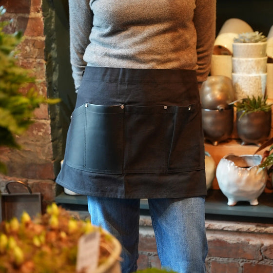 Black Collection Artisan Canvas Waist Apron Risdon & Risdon