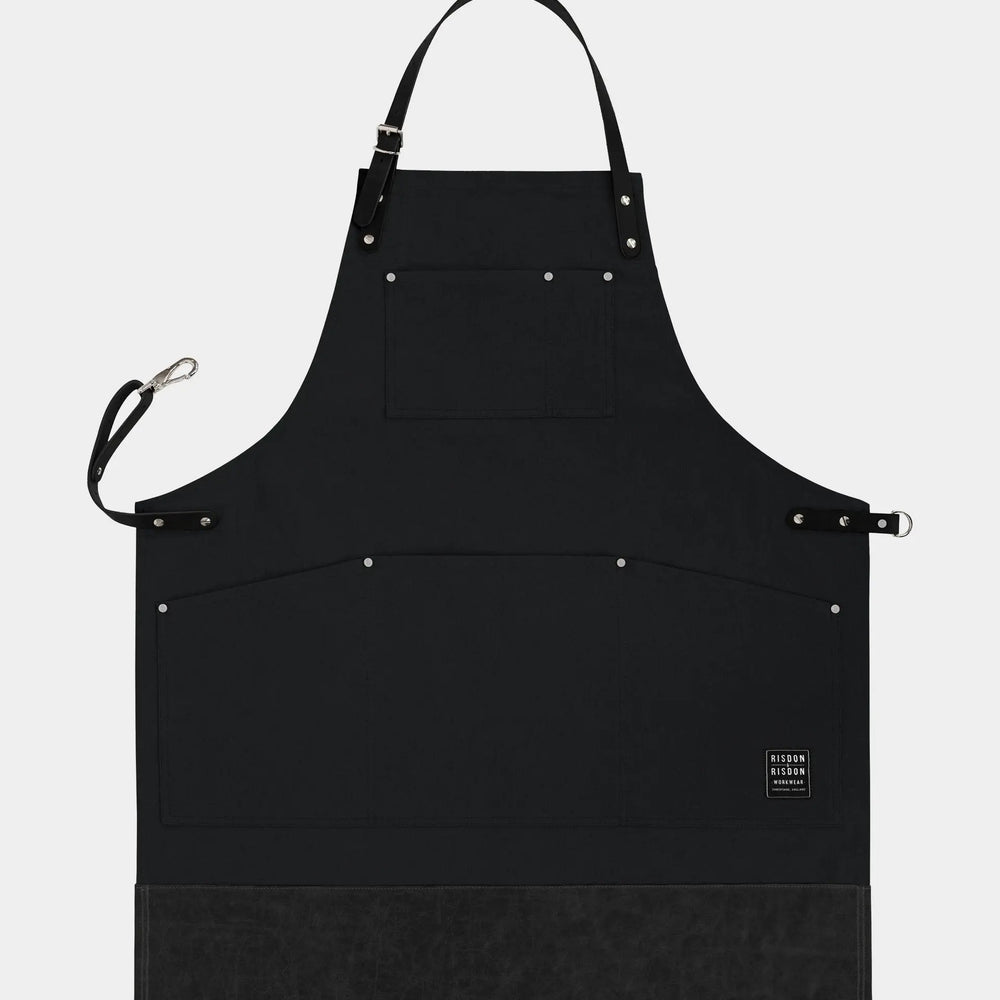 Black Collection Original Apron With Leather Straps Risdon & Risdon