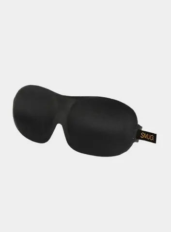 Black Contoured 3D Blackout Sleep Mask SMUG