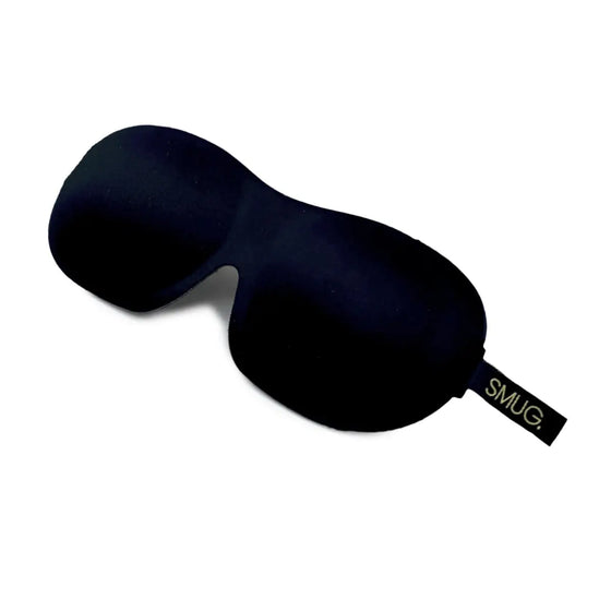 Black Contoured 3D Blackout Sleep Mask SMUG