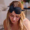 Black Contoured 3D Blackout Sleep Mask SMUG