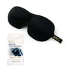 Black Contoured 3D Blackout Sleep Mask SMUG