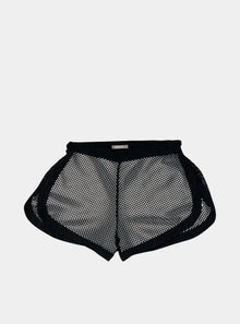  Black Daring Net Shorts NOKAYA