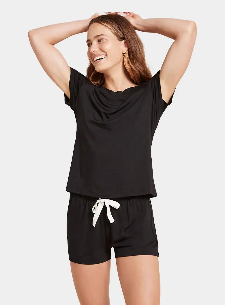 Black Goodnight Women's Bamboo Sleep Short Boody